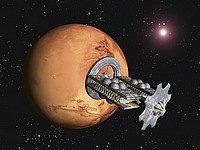 Ядерный двигатель, разрабатываемый в России, позволит добраться до Марса за 1,5 месяца