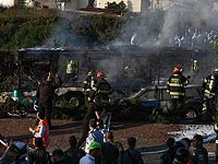 На месте теракта в 12-м автобусе в Иерусалиме 