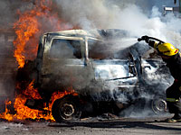 В результате пожара, вспыхнувшего в микроавтобусе, погиб мужчина