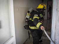 Пожар в жилом доме в Бейт-Шемеше, пострадали пятнадцать человек
