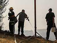 Пожар в садах Сахарова, въезд в Иерусалим затруднен