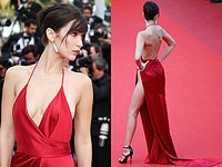 Обнаженная в красном на красной дорожке: Белла Хадид покорила Канны