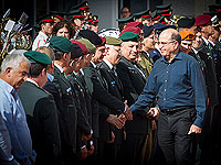 Моше Яалон на церемонии прощания в Кирие. 22 мая 2016 года 