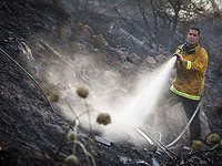 Пожар в районе Бейт-Шемеша, движение по шоссе №1 затруднено