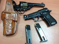 В деревне Савахра изъяты два пистолета и боеприпасы