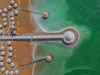 Южные пляжи Мертвого моря. Фотосессия с воздуха