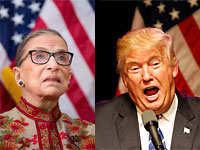 Рут Бейдер Гинзбург и Дональд Трамп