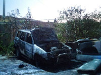 Задержаны подростки, подозреваемые в поджоге автомобилей, принадлежащих арабам