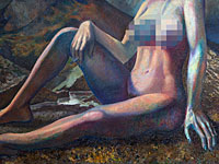 Полотно с обнаженной женщиной, похожей на министра, вызвало скандал в колледже 