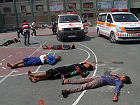 Учения спасателей в Газе. Фоторепортаж