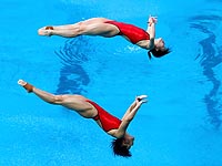 Чемпионками в синхронных прыжках  с трамплина стали китаянки