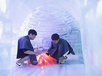 Ледяная сказка в раскаленном Сеуле. Фоторепортаж