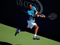 US Open: на французского теннисиста упало электронное табло