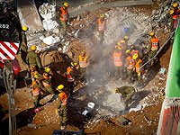 Из-под обломков здания, рухнувшего в Тель-Авиве, извлечено тело погибшего