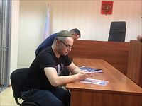 Антон Носик в суде. Москва, 3 октября  2016 года