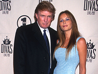 Дональд Трамп и Меланья в 1999 году