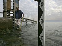 С утра уровень воды в озере Кинерет поднялся на 1 см