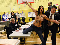 Активистки FEMEN попытались сорвать голосование Трампа