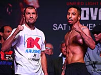 Взвешивание в Лас-Вегасе: у Ковалева и Уорда одинаковый вес