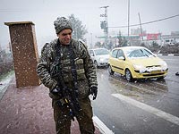 На Хермоне начался снегопад