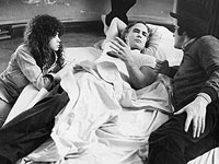 Марлон Брандо,  Бернардо Бертолуччи и Мария Шнайдер в 1973 году