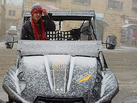 Начался снегопад в северной части Голанских высот