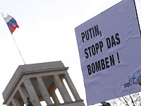 Митинг против атак Алеппо в Берлине. 7 декабря 2016 года