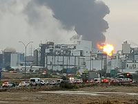 На территории хайфского нефтеперерабатывающего  завода вспыхнул сильный пожар