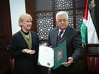 Аббас наградил главу МИД Швеции 