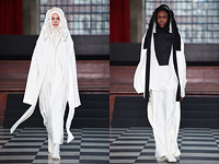 Мужская мода 2017 для лондонцев: романтические хиджабо-презервативы. Фоторепортаж