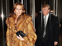 Меланья Кнавс и Дональд Трамп. Декабрь 2004 года