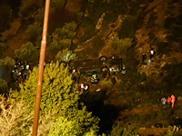 Автобус скатился под откос недалеко от Ариэля: есть погибшие и раненые