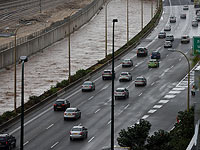 Из-за непогоды затруднено движение по некоторым магистралям в Израиле