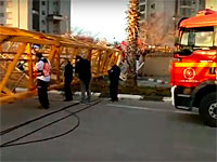 Полиция задержала двух прорабов со стройки в Бат-Яме, на которой рухнул подъемный кран