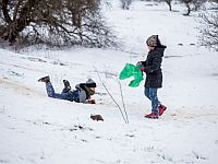 Снежный шаббат на Голанских высотах. Фоторепортаж