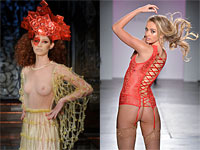 Мода Дня влюбленных в Нью-Йорке: шляпа из презервативов и другие новинки. Фоторепортаж