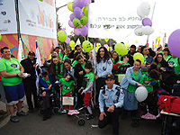 Сотрудники полиции участвовали в марафоне вместе со своими подопечными – детьми с ограниченными возможностями