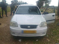 Возле Дженина найден автомобиль с пьяным сотрудником палестинской службы безопасности