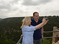 Биньямин и Сара Нетаниягу посетили крепость Монфор