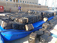 150 тысяч блоков сигарет арестованы налоговой и полицией в 7 км от побережья Ашдода