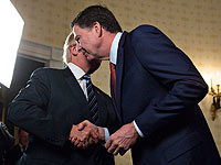 Дональд Трамп и Джеймс Коми 
