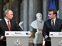 Владимир Путин и Эммануэль Макрон