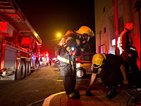 Пожар на оборонном предприятии в Рамат а-Шароне: пострадал один человек