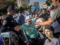 На въезде в Иерусалим проходит акция протеста инвалидов
