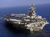 Авианосец George H.W. Bush у берегов Израиля. Фоторепортаж и видео
