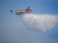 Пожар возле базы ЦАХАЛа