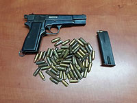 В деревне Идна изъяты пистолет и патроны