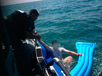 Морская полиция спасла двоих мужчин у побережья Тель-Авива