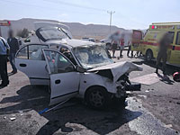 Первое шоссе перекрыто в район перекрестка Альмог из-за ДТП