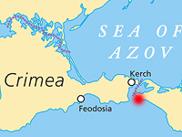 В Керченский пролив упал автобус с рабочими, многочисленные жертвы